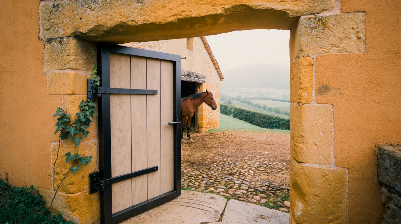 Entrée, Cavaliers des Revoux, centre équestre à Saint-Martin-en-Vercors
